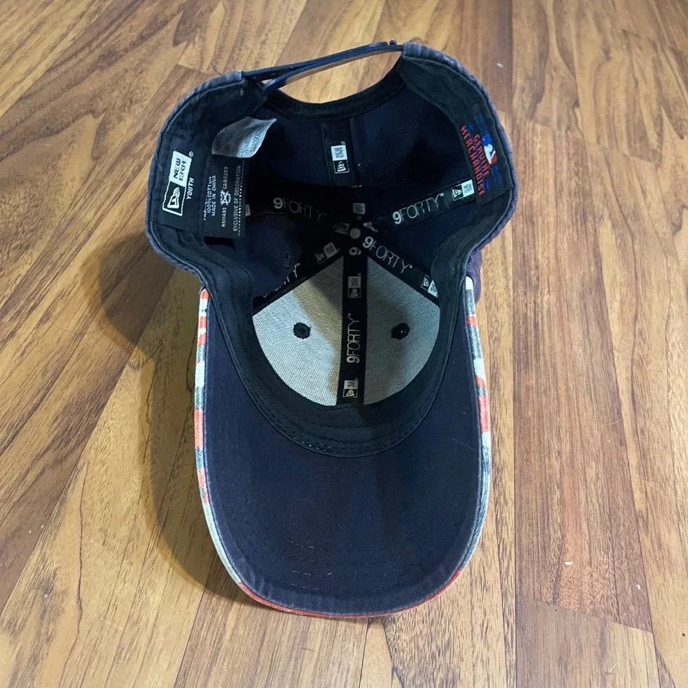 New Era Detroit Tigers Youth Hat Navy Blue Orange Camo MLB 9FORTY Snapback Cap